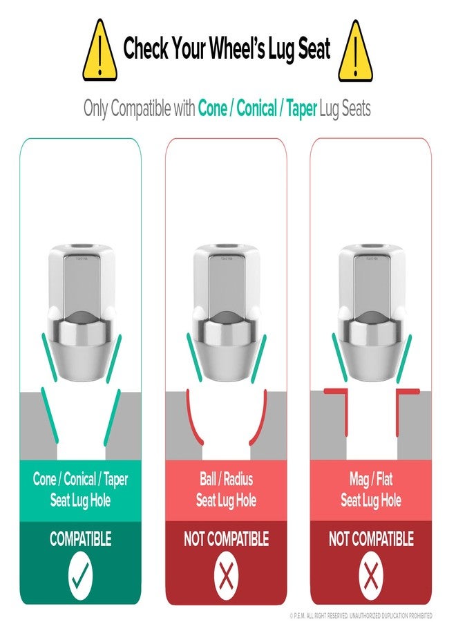 StanceMagic 20pcs Chrome Open End Lug Nuts - 7/16" x20 Threads - 0.81" Length - Cone Conical Taper Acorn Seat - 19mm 3/4" Hex - Compatible with Buick Chevy Chevrolet Pontiac Oldsmobile Cutlass Supreme - Image 4